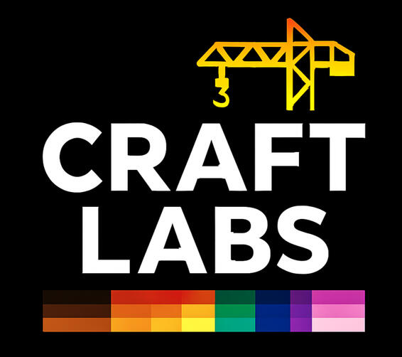 CRAFT LABS image with bold lettering, a construction-style icon, and inclusive pride colors representing the 120-day SPai build phase.